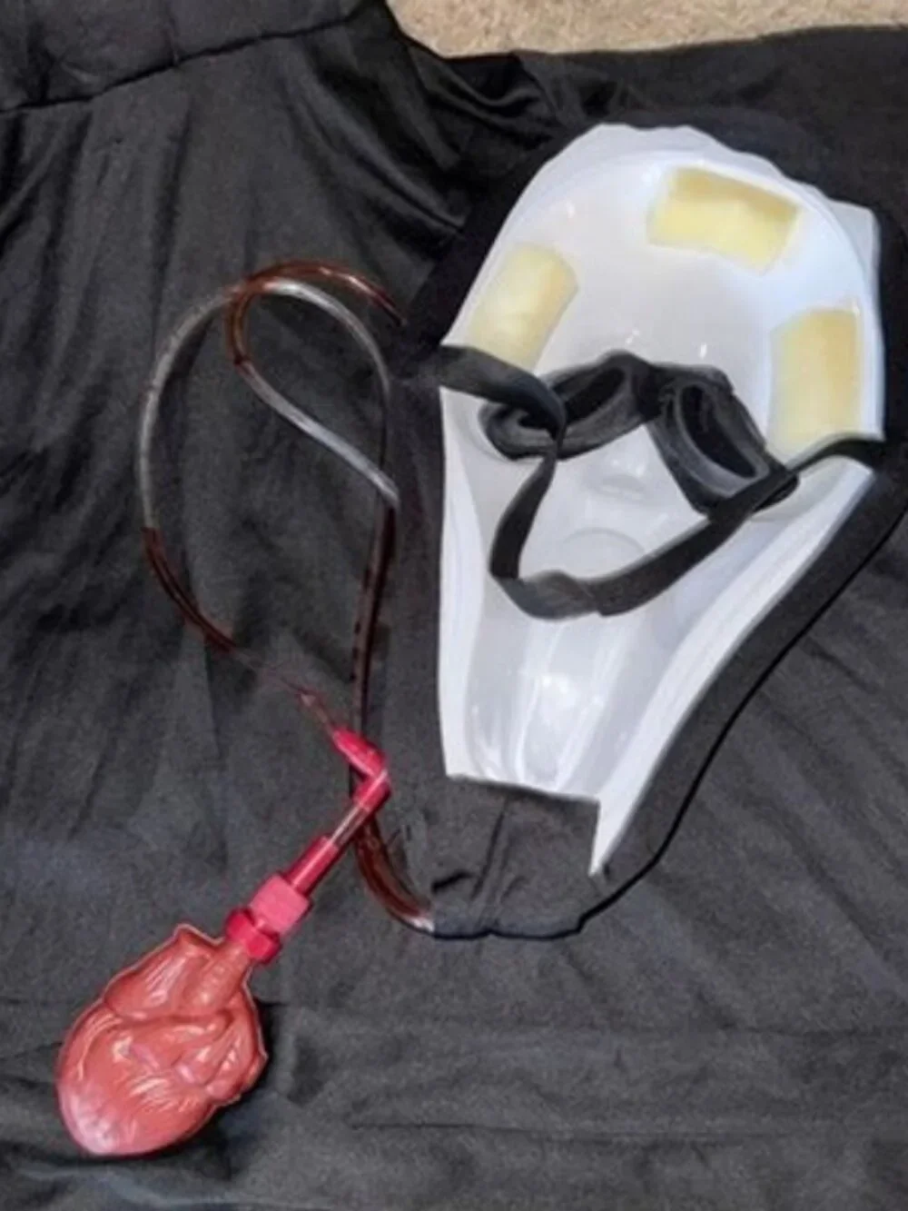 Ghost Face Killer Scream Bleeding Mask with Shroud Spirit Costume Adult Large